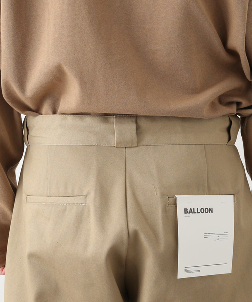 B.C STOCK(ベーセーストック)の「TWILL BALLOON PANTS(チノパンツ・メンズ・ベージュ/ネイビー/グレー/カーキ・SMALL/MEDIUM/LARGE)」の10枚目の写真