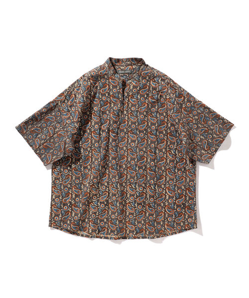 BEAMS LIGHTS（ビームスライツ）の「BEAMS LIGHTS / バティック プルオーバー シャツ（シャツ/ブラウス・メンズ・チャコールグレー/ブラウン・M/L/S）」の4枚目の写真