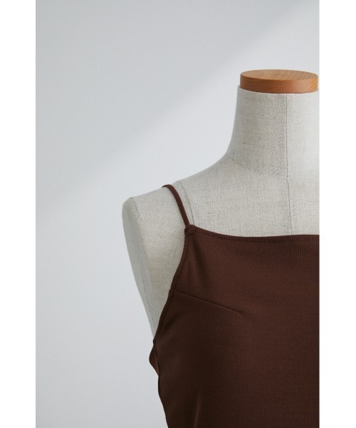 STYLEMIXER（スタイルミキサー）の「ストリングカップ付きキャミソール（キャミソール・レディース・ベージュ/ブラウン/ブラック/グレー・MEDIUM/SMALL）」の18枚目の写真