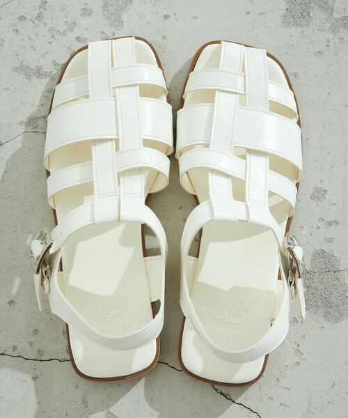 ONIGIRI（オニギリ）の「【店舗限定】　グルカサンダル（サンダル・レディース・ホワイト/ネイビー・24.5cm/23.5cm）」の5枚目の写真