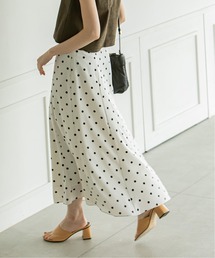 Noble | ドットプリントフレアースカート2(スカート)