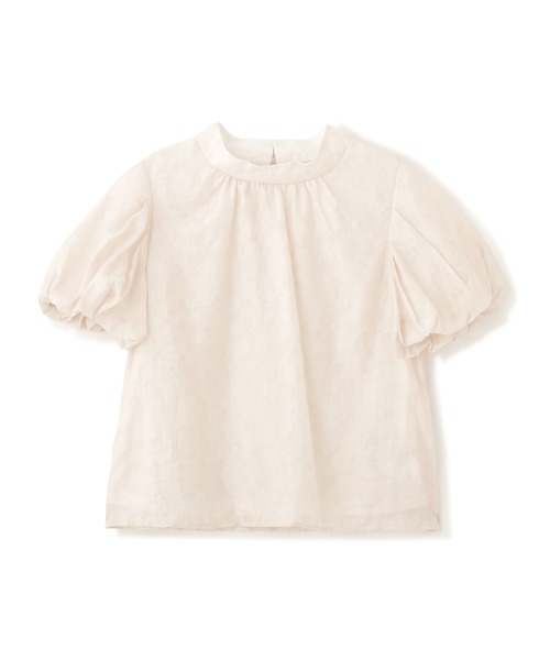 PROPORTION BODY DRESSING(プロポーションボディドレッシング)の「【美人百花5月号掲載 宇垣美里さん着用商品】バルーンスリーブフラワーBL / 1212110411(シャツ/ブラウス・レディース・ネイビー/イエロー/ピンク系その他・SMALL/MEDIUM)」の6枚目の写真