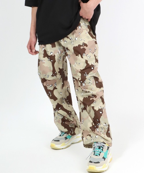 セール】総柄パラシュートパンツ メンズ レディース/スノーパンツ