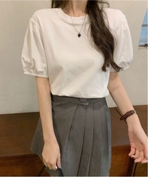 コットンタッチ パフスリーブTシャツ