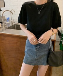 コットンタッチ パフスリーブTシャツ