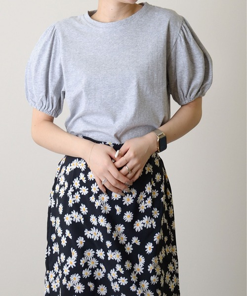 ibeul_（イベール）の「コットンタッチ パフスリーブTシャツ（Tシャツ/カットソー・レディース・ブラック/グレー/ホワイト・FREE）」の13枚目の写真