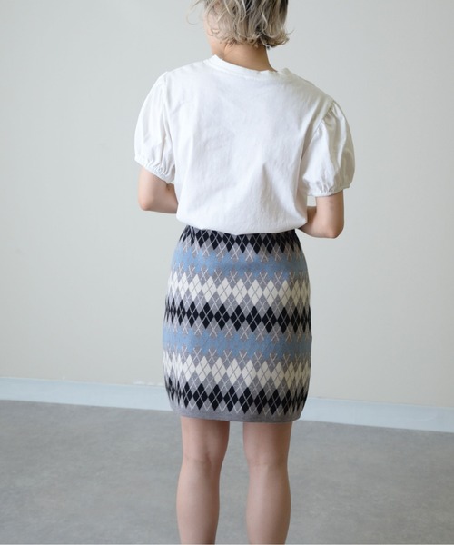 ibeul_（イベール）の「コットンタッチ パフスリーブTシャツ（Tシャツ/カットソー・レディース・ブラック/グレー/ホワイト・FREE）」の10枚目の写真