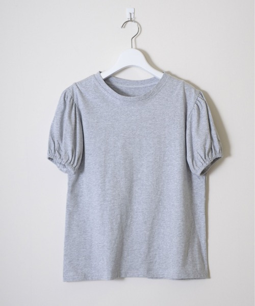 ibeul_（イベール）の「コットンタッチ パフスリーブTシャツ（Tシャツ/カットソー・レディース・ブラック/グレー/ホワイト・FREE）」の7枚目の写真