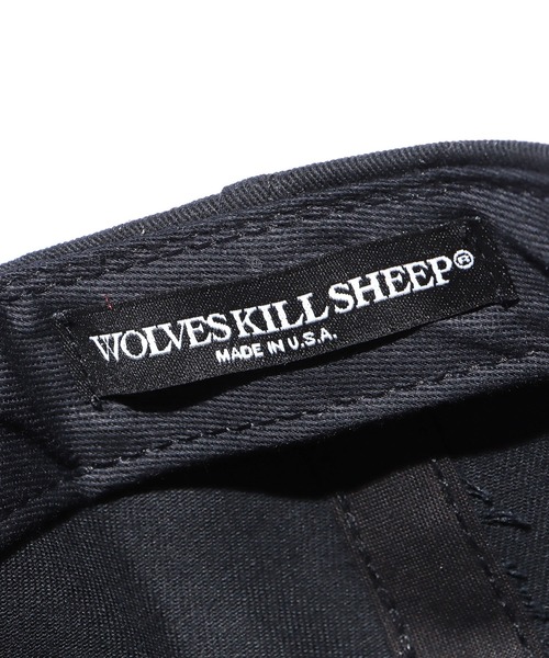WOLVES KILL SHEEP(ウルヴスキルシープ)の「WOLVES KILL SHEEP/ウルヴスキルシープ CALIFORNIA カルフォルニア キャップ 刺繍(キャップ・メンズ・ブラック/ネイビー・FREE)」の13枚目の写真