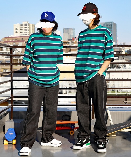 8(eight)(エイト)の「レトロボーダーTシャツ(Tシャツ/カットソー・メンズ・ホワイト系その他/ホワイト系その他2/ネイビー系/サックスブルー/グレイッシュベージュ/グリーン系その他2/ライトグレー/グリーン系その他・X-LARGE/LARGE/MEDIUM)」の15枚目の写真