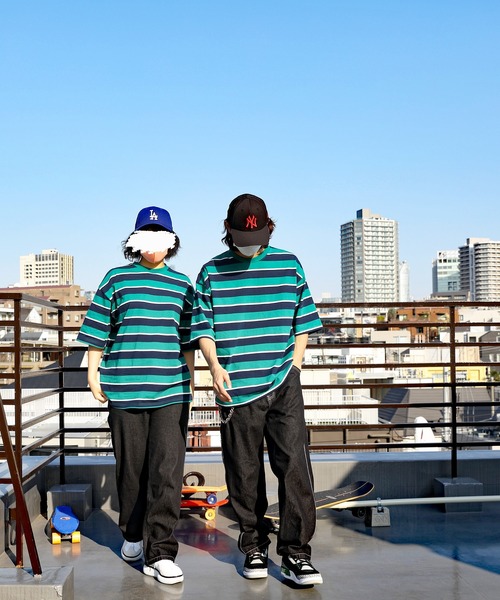 8(eight)(エイト)の「レトロボーダーTシャツ(Tシャツ/カットソー・メンズ・ホワイト系その他/ホワイト系その他2/ネイビー系/サックスブルー/グレイッシュベージュ/グリーン系その他2/ライトグレー/グリーン系その他・X-LARGE/LARGE/MEDIUM)」の17枚目の写真