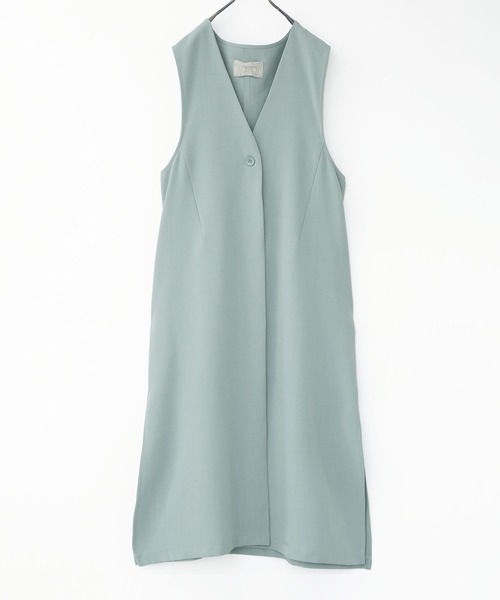 n'OrLABEL（ノアールレーベル）の「【廃盤】『ロングジレ』（ベスト・レディース・ブラック/グレイッシュブルー/ベージュ・FREE）」の14枚目の写真