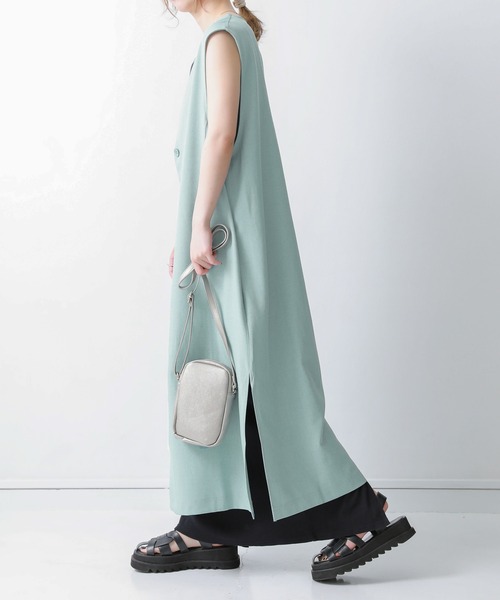 n'OrLABEL（ノアールレーベル）の「【廃盤】『ロングジレ』（ベスト・レディース・ブラック/グレイッシュブルー/ベージュ・FREE）」の21枚目の写真