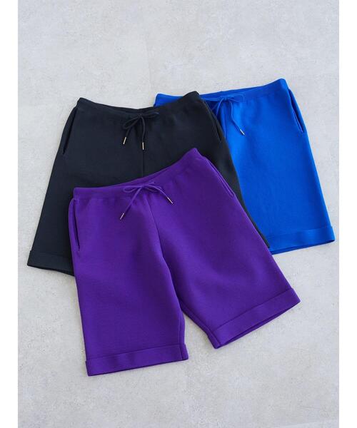 CRAFT STANDARD BOUTIQUE(クラフトスタンダードブティック)の「ライトニットミラノリブショーツ *(その他パンツ・メンズ・ブラック/ブルー/パープル・M/LL/L)」の14枚目の写真