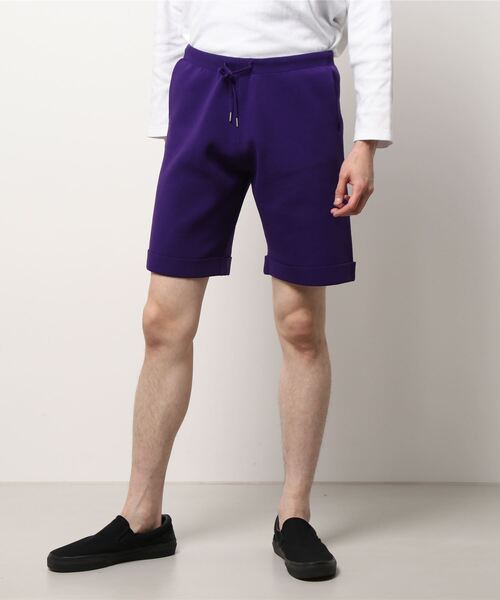 CRAFT STANDARD BOUTIQUE(クラフトスタンダードブティック)の「ライトニットミラノリブショーツ *(その他パンツ・メンズ・ブラック/ブルー/パープル・M/LL/L)」の4枚目の写真