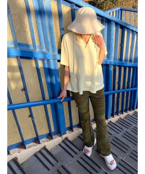 EMODA（エモダ）の「テリーポロTシャツ（ポロシャツ・レディース・ブラック/イエロー/グリーン/その他・FREE）」の6枚目の写真