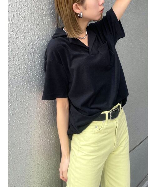 EMODA（エモダ）の「テリーポロTシャツ（ポロシャツ・レディース・ブラック/イエロー/グリーン/その他・FREE）」の12枚目の写真