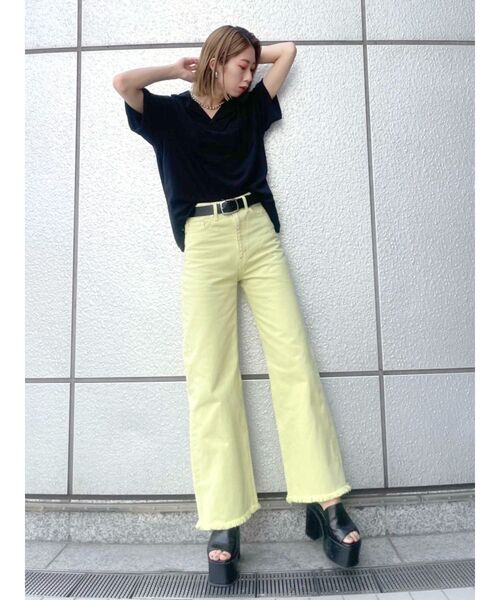 EMODA（エモダ）の「テリーポロTシャツ（ポロシャツ・レディース・ブラック/イエロー/グリーン/その他・FREE）」の13枚目の写真