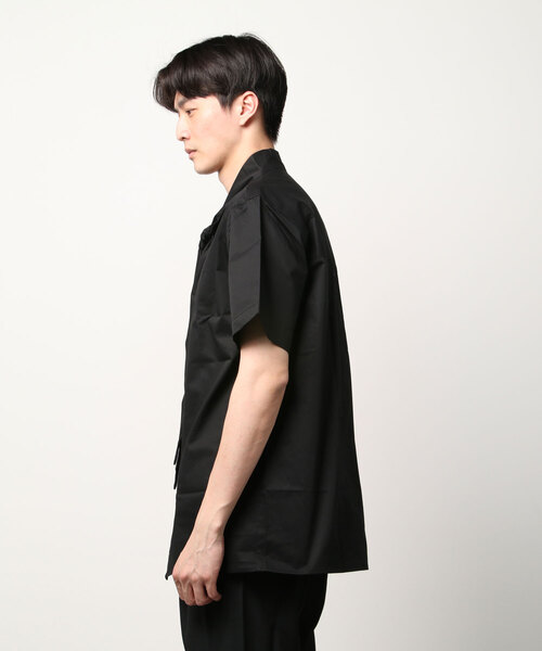 BASIC COTTON(ベーシックコットン)の「A'GEM/9 × .kom『BASIC COTTON/ベーシックコットン』TIE HALF SHIRT/タイハーフ シャツ 半袖(Tシャツ/カットソー・メンズ・ホワイト/ブラック・FREE)」の18枚目の写真