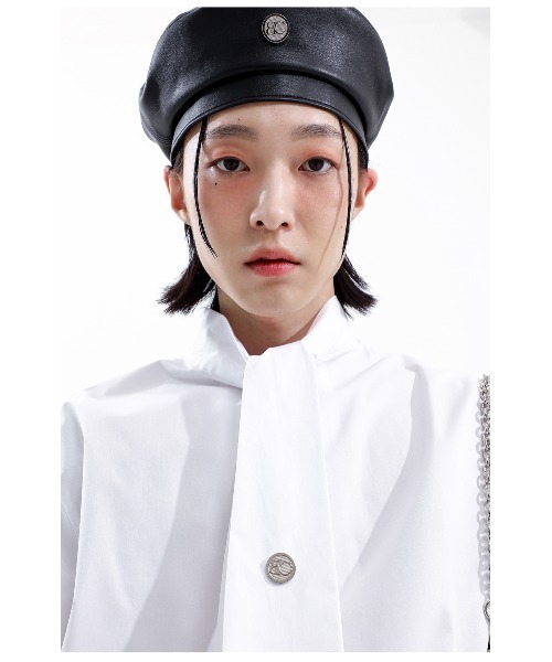 BASIC COTTON(ベーシックコットン)の「A'GEM/9 × .kom『BASIC COTTON/ベーシックコットン』TIE HALF SHIRT/タイハーフ シャツ 半袖(Tシャツ/カットソー・メンズ・ホワイト/ブラック・FREE)」の14枚目の写真