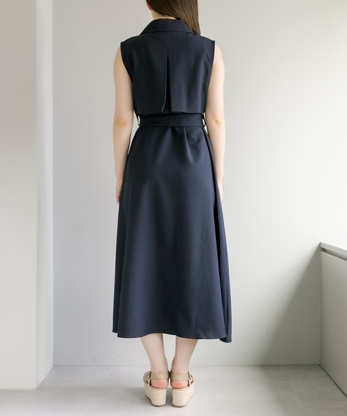 OLIVE des OLIVE（オリーブデオリーブ）の「トレンチジレワンピース（ワンピース・レディース・ネイビー/オフホワイト・FREE）」の20枚目の写真