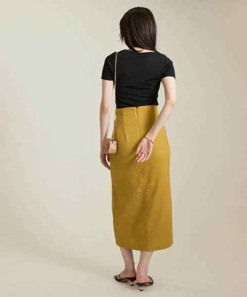 solleim(ソルレム)の「ベーシッククルーネックニット(ニット/セーター・レディース・イエロー/ブルー/ブラック/グリーン・M)」の5枚目の写真