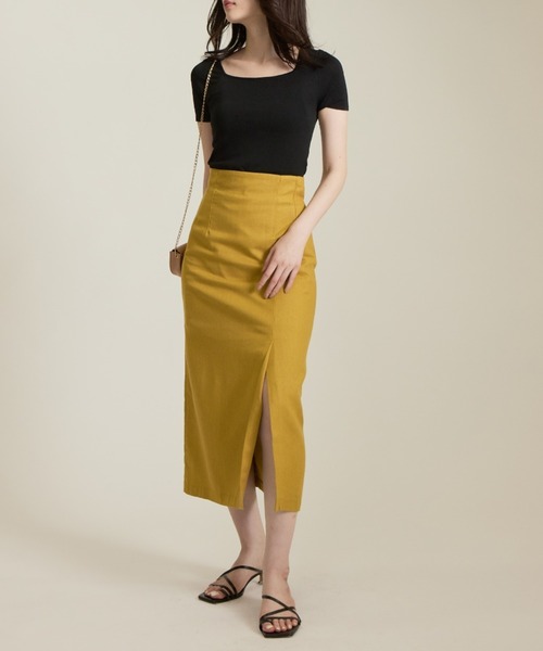 solleim(ソルレム)の「ベーシッククルーネックニット(ニット/セーター・レディース・イエロー/ブルー/ブラック/グリーン・M)」の7枚目の写真