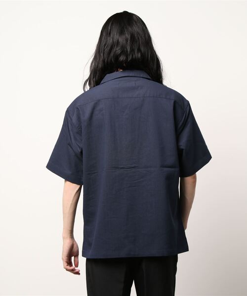 Grand PARK（グランドパーク）の「ドライタッチストレッチオープンカラーシャツ（シャツ/ブラウス・メンズ・ネイビー/カーキ/その他・LARGE/X-LARGE/MEDIUM）」の4枚目の写真