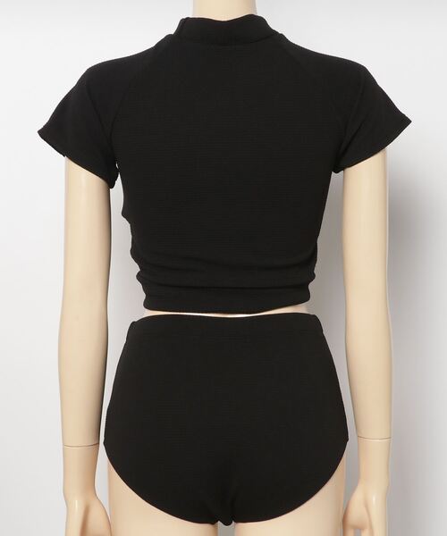 gossip！ロサンゼルス（ゴシップロサンゼルス）の「タンキニ　クロスデザイン　ハイウエストビキニ（水着・レディース・ブラック・S/M）」の3枚目の写真