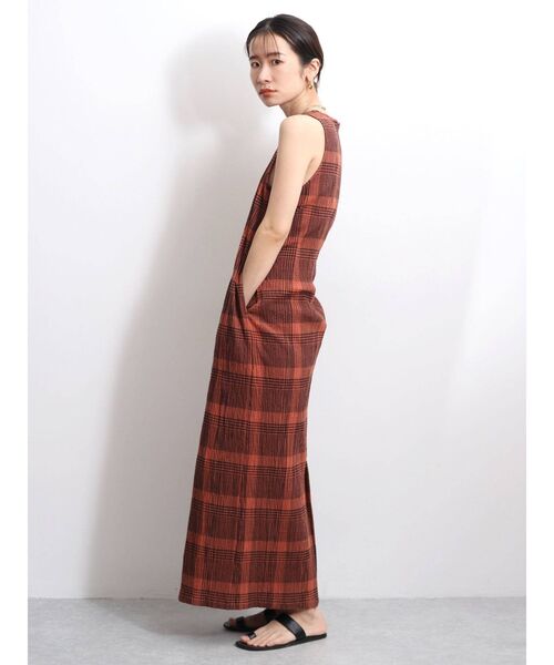 Ungrid（アングリッド）の「チェックフィットノースリワンピース（ワンピース・レディース・ブラック/ダークオレンジ・SMALL/MEDIUM）」の11枚目の写真