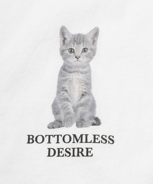 .efiLevol(エフィレボル)の「BOTTOMLESS DESIRE Cat Tee(Tシャツ/カットソー・メンズ・ホワイト/ブラック・1/2/3)」の5枚目の写真