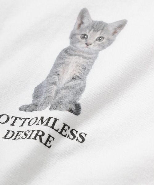 .efiLevol(エフィレボル)の「BOTTOMLESS DESIRE Cat Tee(Tシャツ/カットソー・メンズ・ホワイト/ブラック・1/2/3)」の6枚目の写真