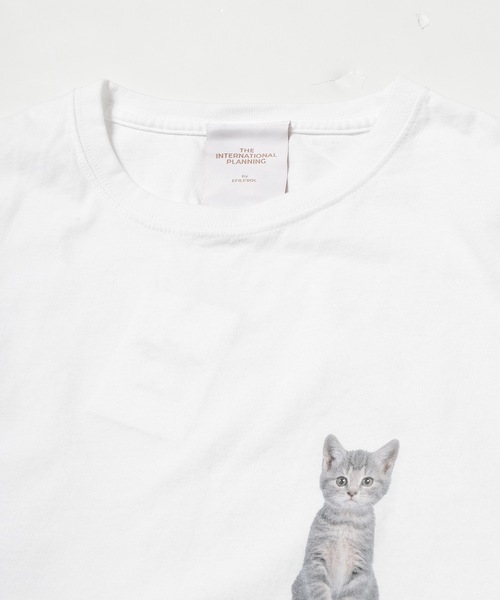 .efiLevol(エフィレボル)の「BOTTOMLESS DESIRE Cat Tee(Tシャツ/カットソー・メンズ・ホワイト/ブラック・1/2/3)」の4枚目の写真