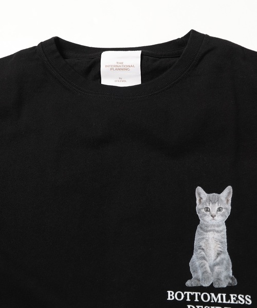 .efiLevol(エフィレボル)の「BOTTOMLESS DESIRE Cat Tee(Tシャツ/カットソー・メンズ・ホワイト/ブラック・1/2/3)」の7枚目の写真