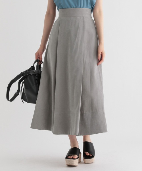 ピーチタックフレアスカート347133