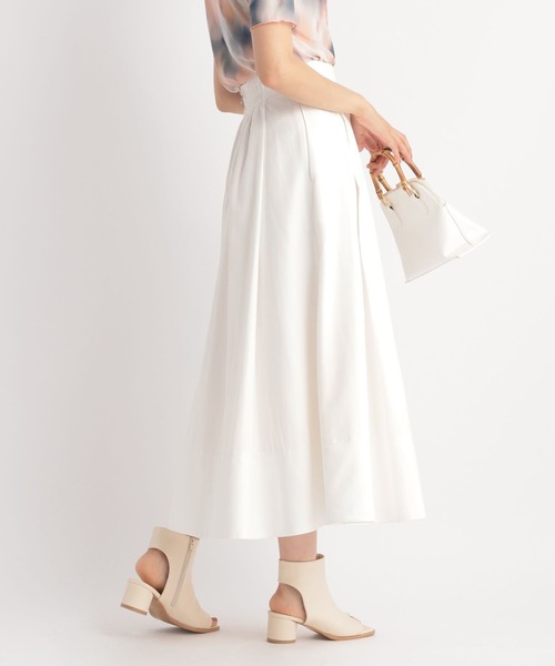 ピーチタックフレアスカート347133