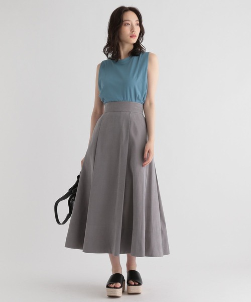 ピーチタックフレアスカート347133