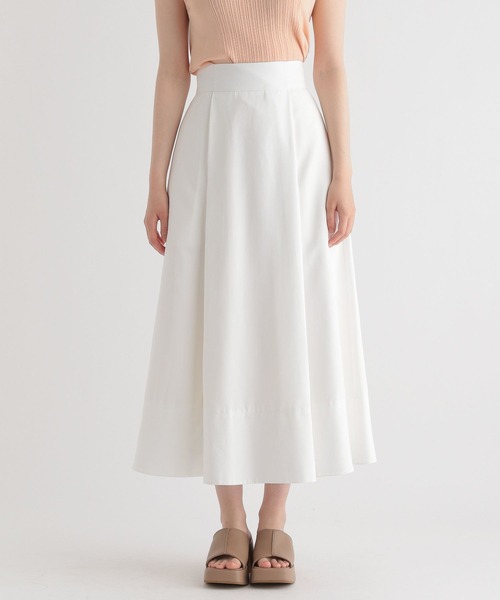 ピーチタックフレアスカート347133