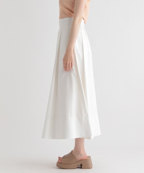 ピーチタックフレアスカート347133