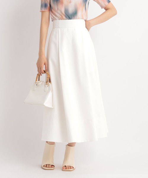Andemiu(アンデミュウ)の「ピーチタックフレアスカート347133(スカート・レディース・ホワイト/グレー/ベージュ・FREE)」の7枚目の写真