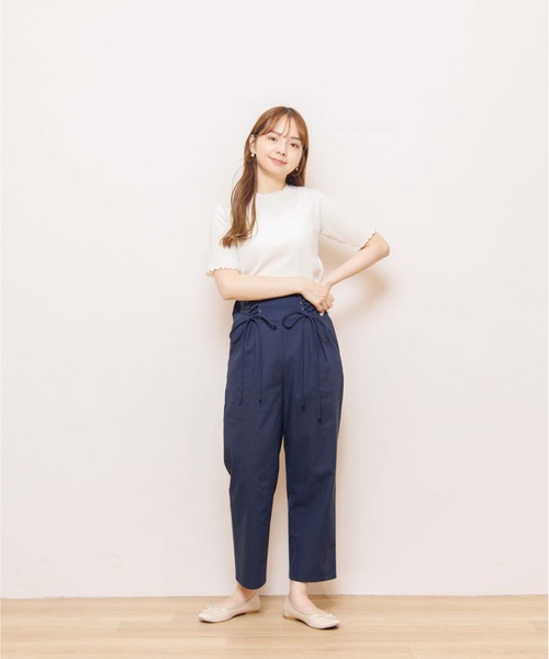 flower(フラワー)の「シンプルメロウトップス(Tシャツ/カットソー・レディース・ブラウン/アイボリー/ベージュ・FREE)」の19枚目の写真