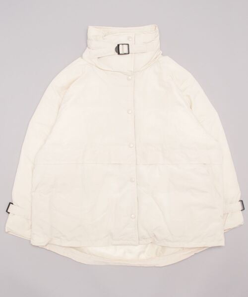 frames RAY CASSIN（フレームスレイカズン）の「ＦＩ　　中綿スタンドベルトジャケット（ダウンジャケット/コート・レディース・カーキ/ベージュ/キナリ・FREE）」の2枚目の写真