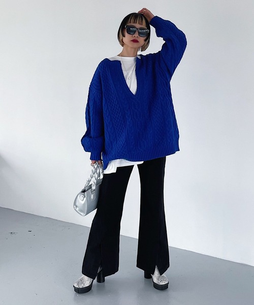 PAGEBOY（ページボーイ）の「ヘビーソールスタッズブーツ（ブーツ・レディース・パイソン/ブラック/ターコイズブルー・L/M）」の6枚目の写真