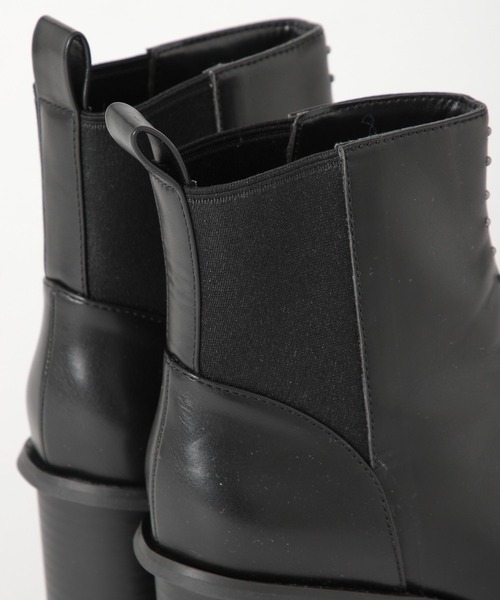 PAGEBOY（ページボーイ）の「ヘビーソールスタッズブーツ（ブーツ・レディース・パイソン/ブラック/ターコイズブルー・L/M）」の16枚目の写真