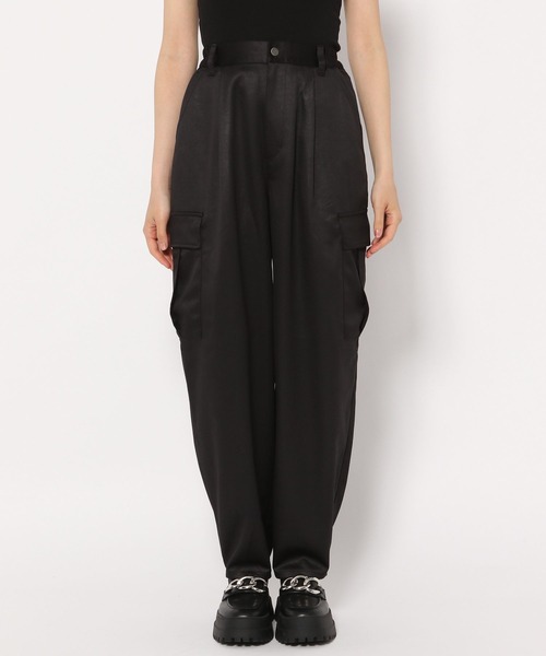 PAGEBOY（ページボーイ）の「レザー加工カーゴパンツ（カーゴパンツ・レディース・ブラック/オフホワイト/ブルー系その他・FREE）」の6枚目の写真