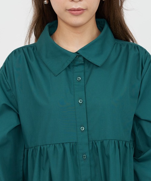 SPIRALGIRL(スパイラルガール)の「ティアードワンピース(ワンピース・レディース・ホワイト/グリーン・FREE)」の18枚目の写真