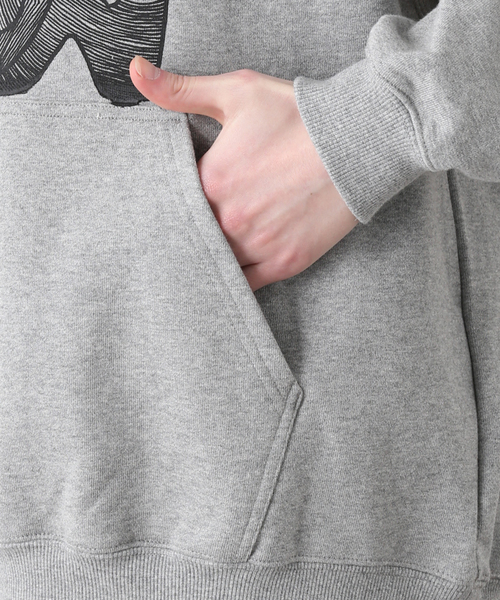 FIRST DOWN(ファーストダウン)の「【FIRST DOWN / ファーストダウン】 HOODED SWEAT BY E-WAX STUDIO(パーカー・メンズ・チャコールグレー/ブラック・LARGE/MEDIUM)」の11枚目の写真