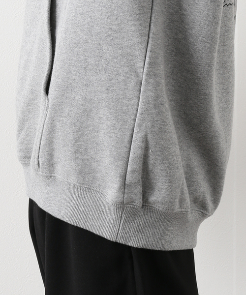 FIRST DOWN(ファーストダウン)の「【FIRST DOWN / ファーストダウン】 HOODED SWEAT BY E-WAX STUDIO(パーカー・メンズ・チャコールグレー/ブラック・LARGE/MEDIUM)」の16枚目の写真