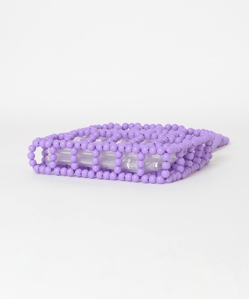 KBF（ケイビーエフ）の「スクエアビーズBAG（ハンドバッグ・レディース・パープル/ホワイト・ONE）」の12枚目の写真