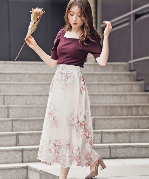 NOELA（ノエラ）の「ウォッシャブルパワショルニット（ニット/セーター・レディース・ブラック/オフホワイト/イエロー/ボルドー/モカ・フリー）」の9枚目の写真